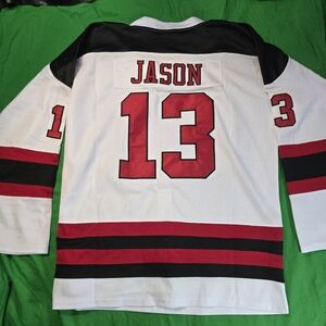 Men's Voorhees 13 Jason Friday Movie Ice Hockey Jersey Size XL New